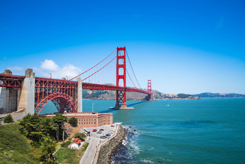 Naklejka premium Golden Gate Bridge in San Francisco, California, USA