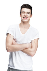 Obraz premium young man isolated on white