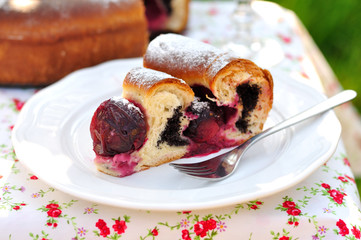 A Slice of Plum and Poppy Seed Pie