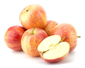 juicy apples isolated on white background