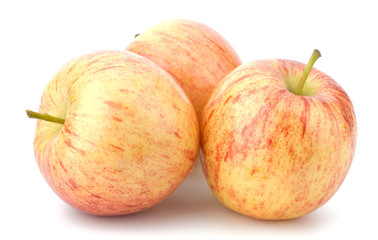 juicy apples isolated on white background