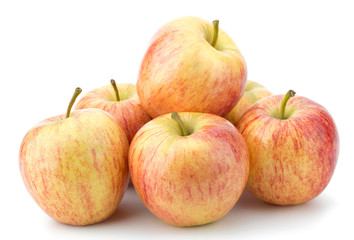 juicy apples isolated on white background