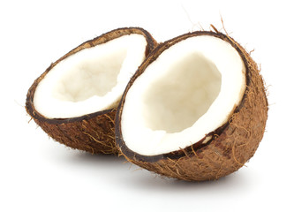 Coconuts isolated on white background