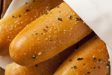 Homemade Bread Sticks with Marinera Sauce