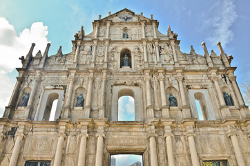 Fototapeta premium ruin of St.Paul church, macau, china