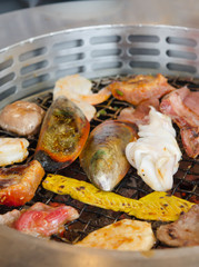 grilling food