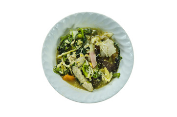 top view soup