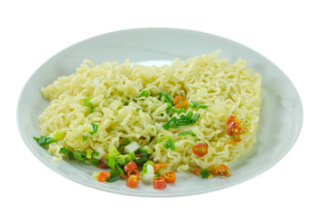 cooked instant noodles