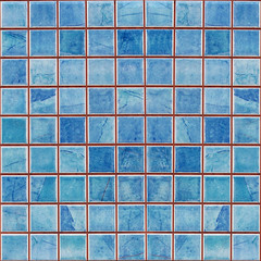 blue mosaic decoration tile wall texture background