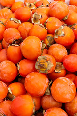 Ripe persimmons