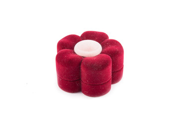 Red small box for expensive gifts and decorations