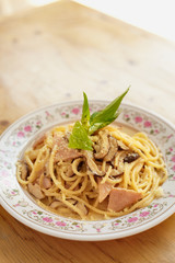 Close up pasta a