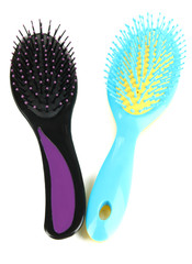 Hair brush isolated on white