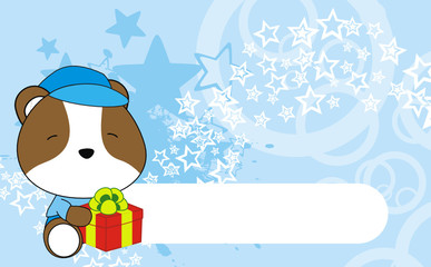 hamster baby cartoon gift box wallpaper