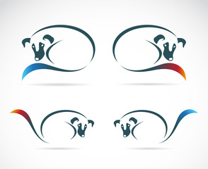 Vector image of an dog