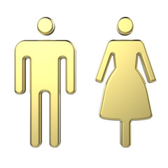 Men and Woman Toilet Sign