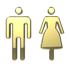 Men and Woman Toilet Sign