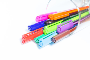 Color felt-tipped pens