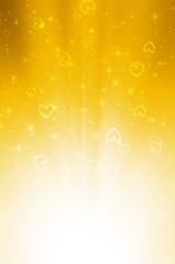 Fototapeta na wymiar abstract yellow background with heart