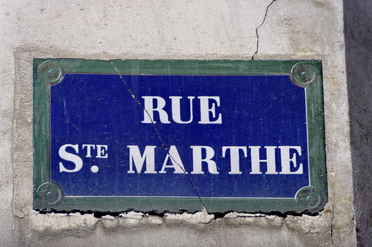 Rue Sainte Marthe.