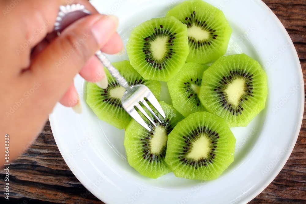 Sticker kiwi fruite