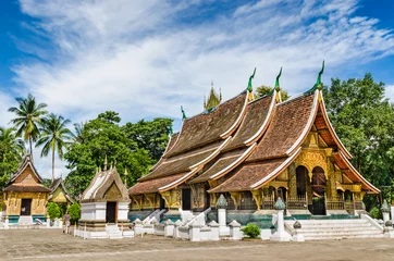 Foto op Canvas Wat Xieng Thong, Buddhist temple in Luang Prabang World Heritage © wuttichok