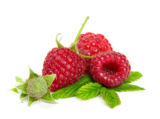 fresh raspberries