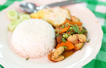 Thailand Food fried pork rice
