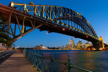 Sydney Harbour Bridge At Dusk
