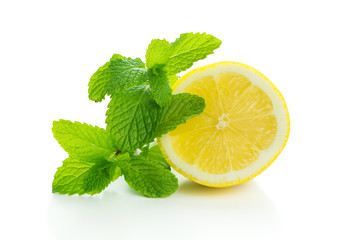 Lemon with mint