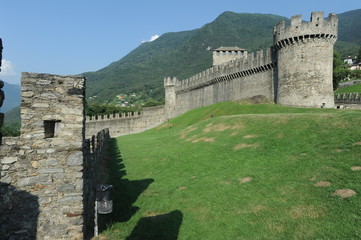 Fototapeta premium Castello Montebello a Bellinzona patrimonio mondiale del Unesco