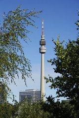 Obraz premium Skyline und Wahrzeichen von Dortmund, Deutschland