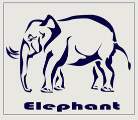 Elephant , icon ,tattoo .