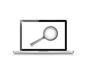 laptop search concept illustration design