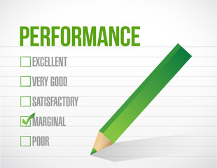 marginal performance review illustration design