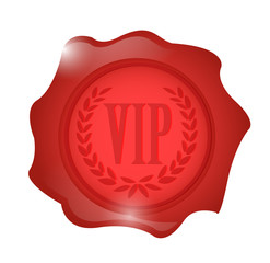 vip wax seal illustration design