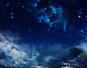 beautiful background of the night sky with stars