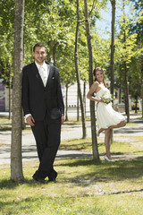 Fototapeta premium Hochzeitspaar