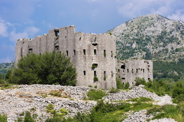 Fototapeta na wymiar Austro-Hungarian Kosmac Fortress, Montenegro