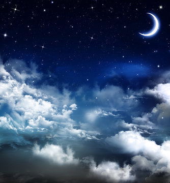 Fototapeta piękne tło, nocne niebo