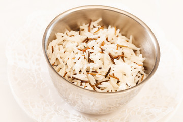 rice in the bowl