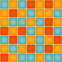 Stoffe zum Nähen Geometrical Square Pattern