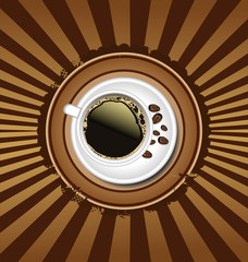 Coffee background design template