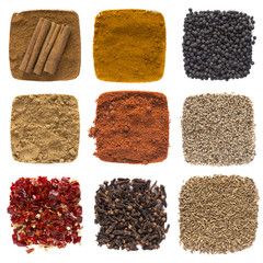 Composition of different spices