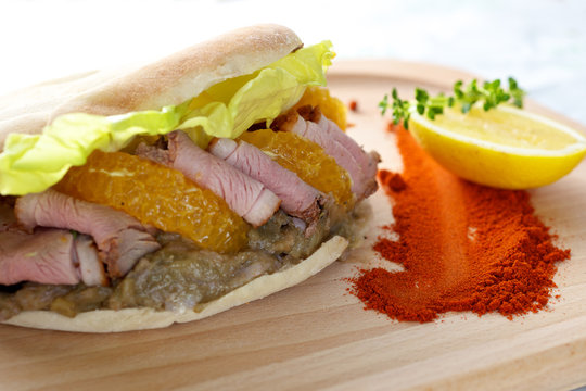 Duck Breast Kebab Sandwich