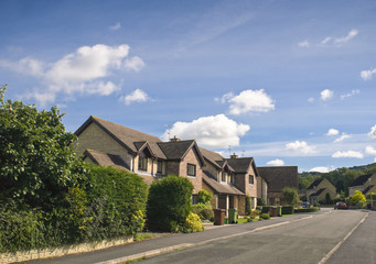 Picture perfect houses on newly built estate