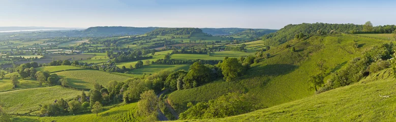 Gordijnen Idyllic rural landscape, Cotswolds UK © travelwitness