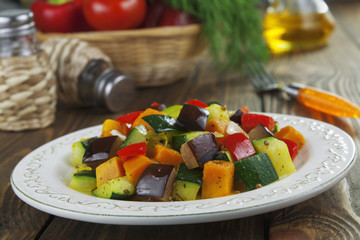 Baked vegetables