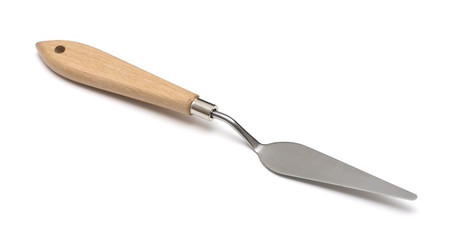 Painting knife on white background