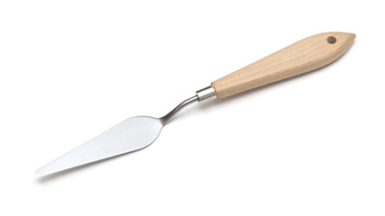 Painting knife on white background